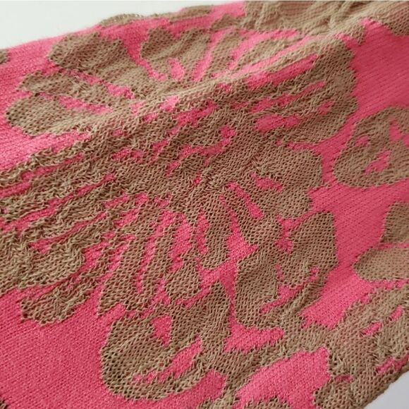 *Nic + Zoe Pink/Khaki Waterfall Cardigan Sz.L - Picture 5 of 6